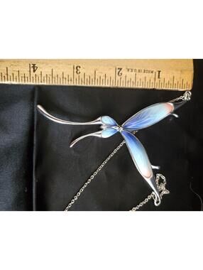 Vtg Franz Butterfly Necklace